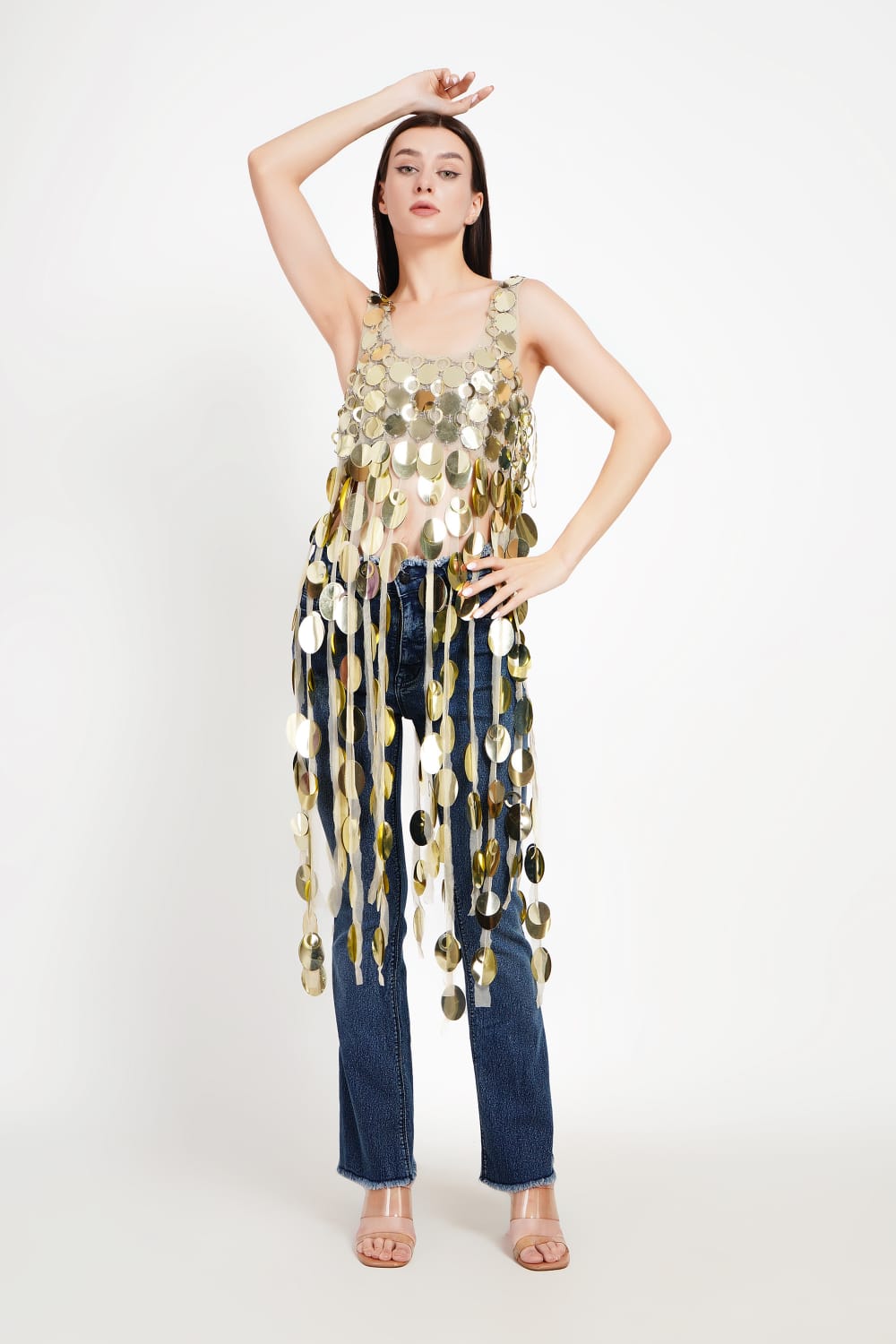 Mercury Cascade Paillette Tunic