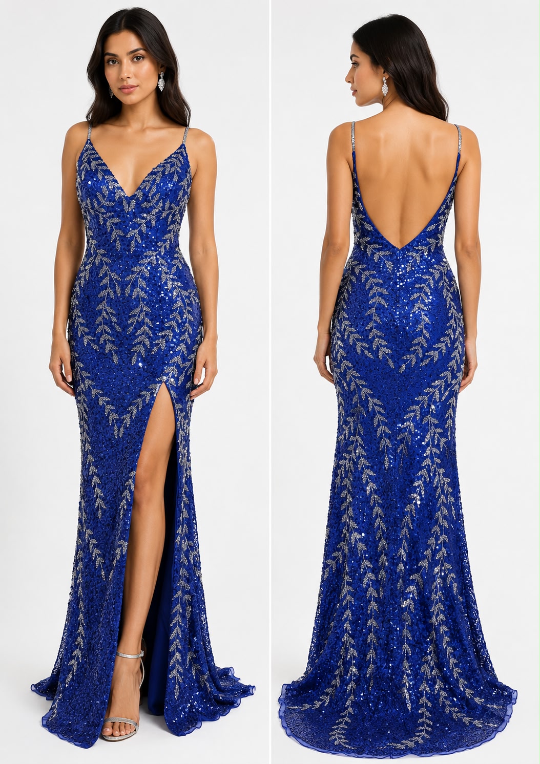 Royal Vine Sequined Maxi