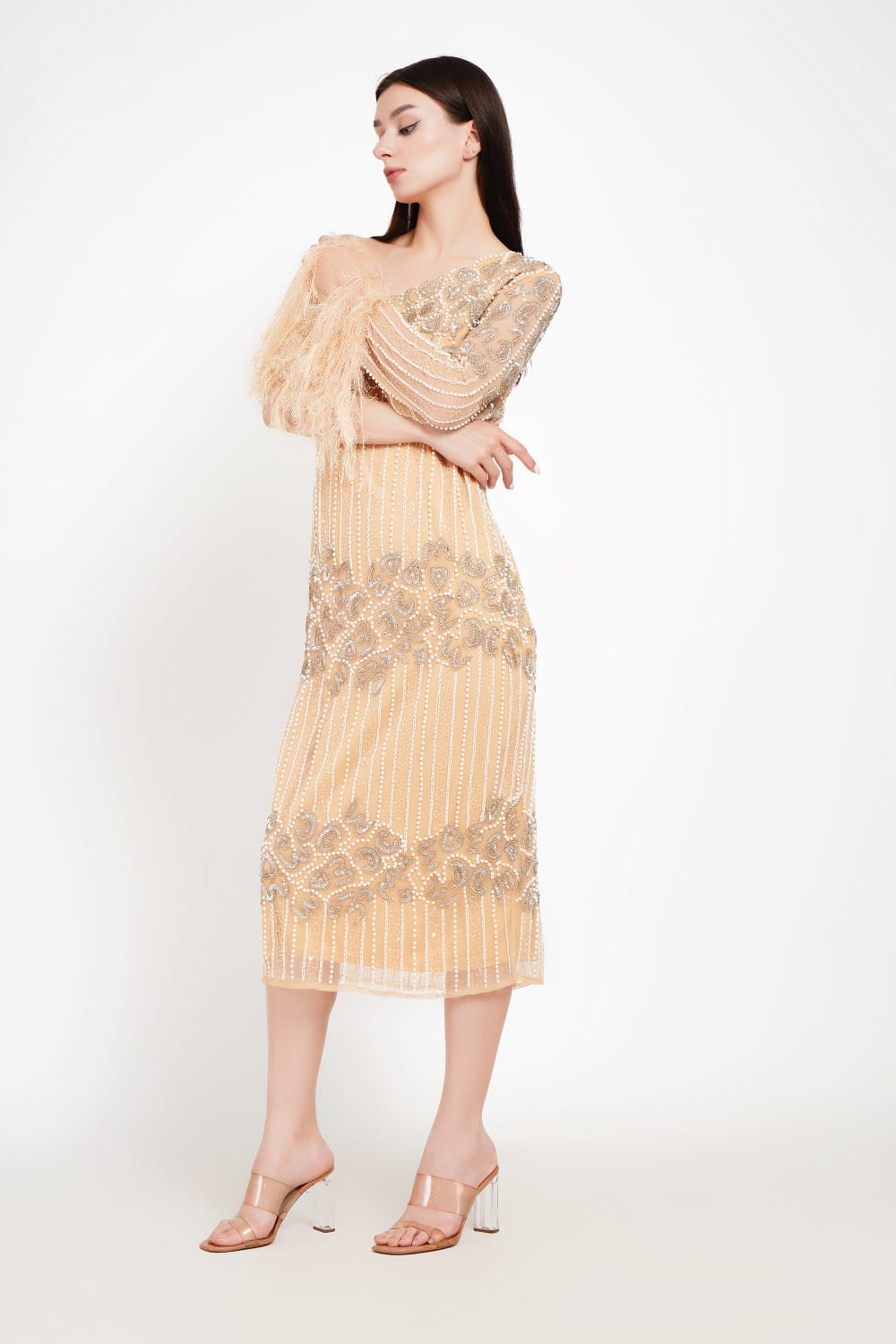 Aurelia Mini Dress with Asymmetric Design