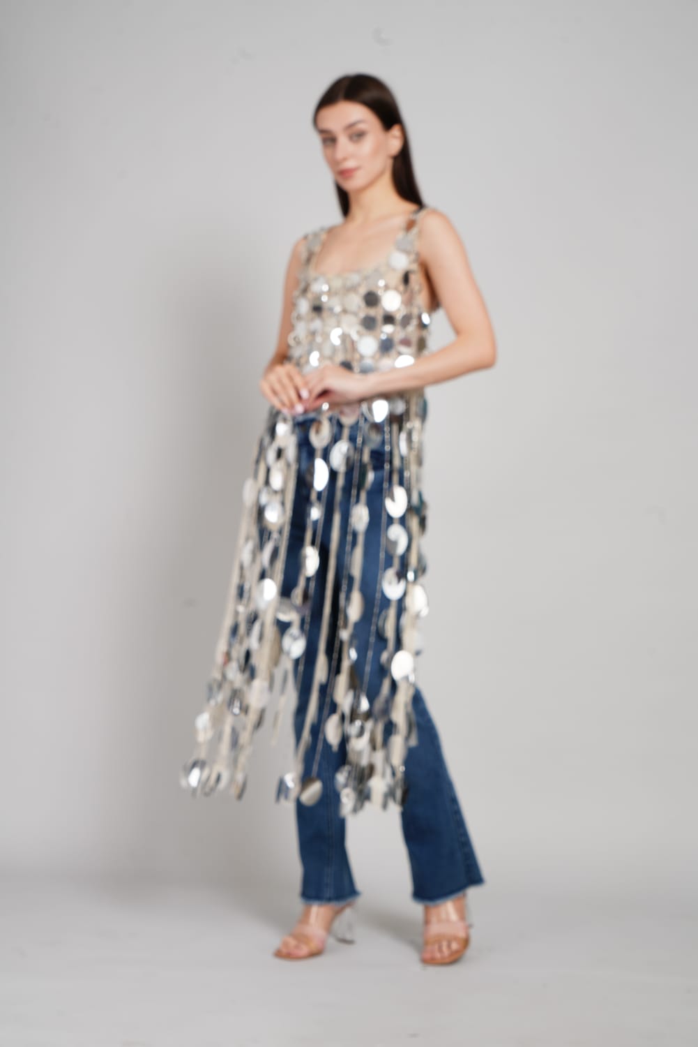 Mercury Cascade Paillette Tunic