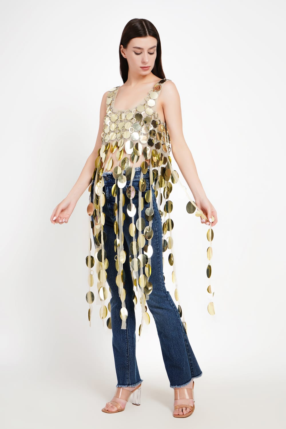Mercury Cascade Paillette Tunic