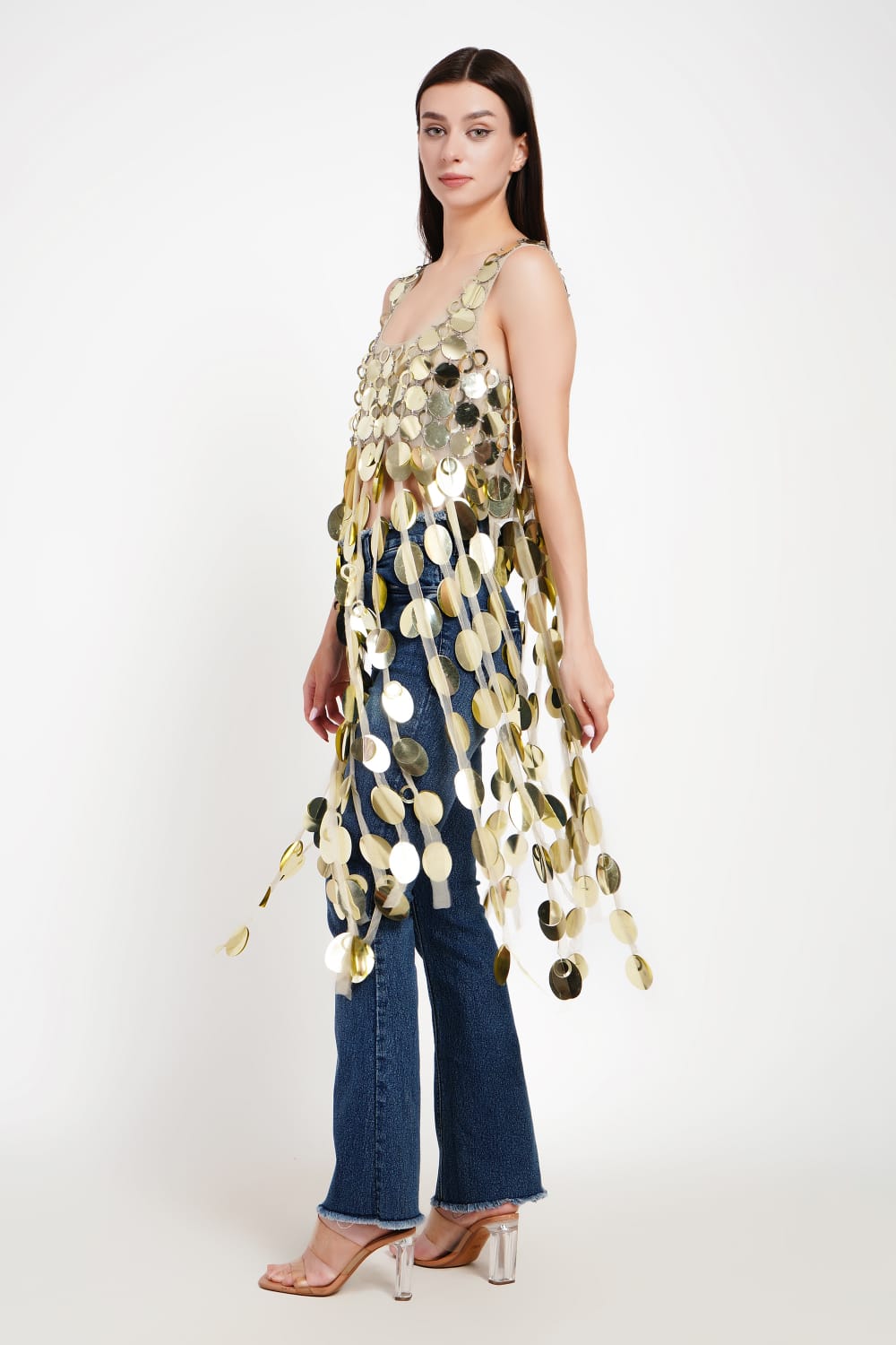 Mercury Cascade Paillette Tunic