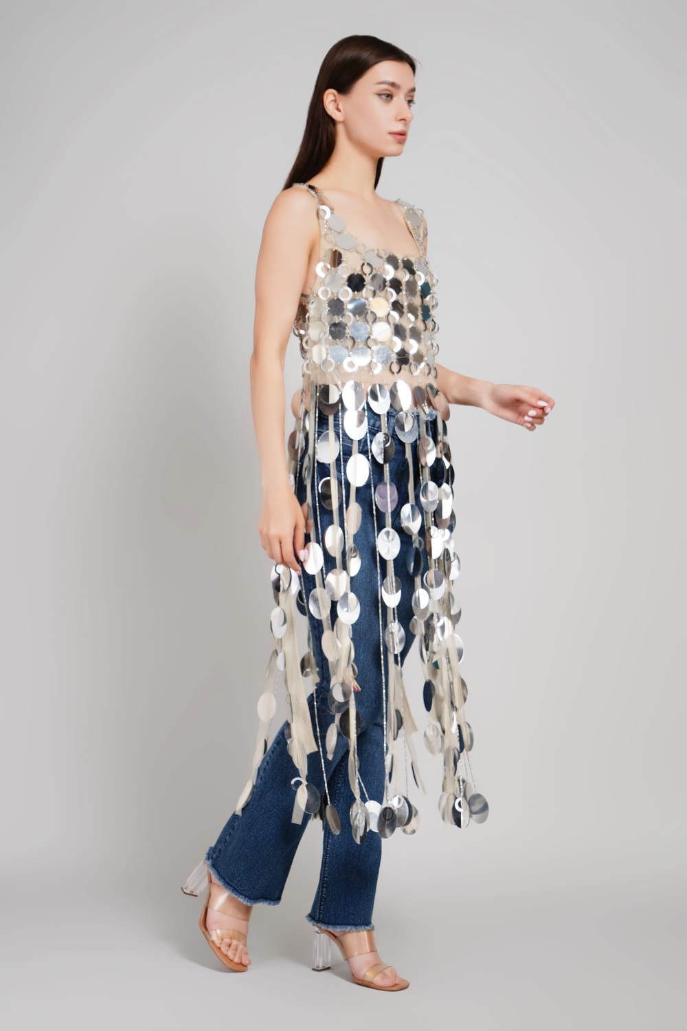 Mercury Cascade Paillette Tunic