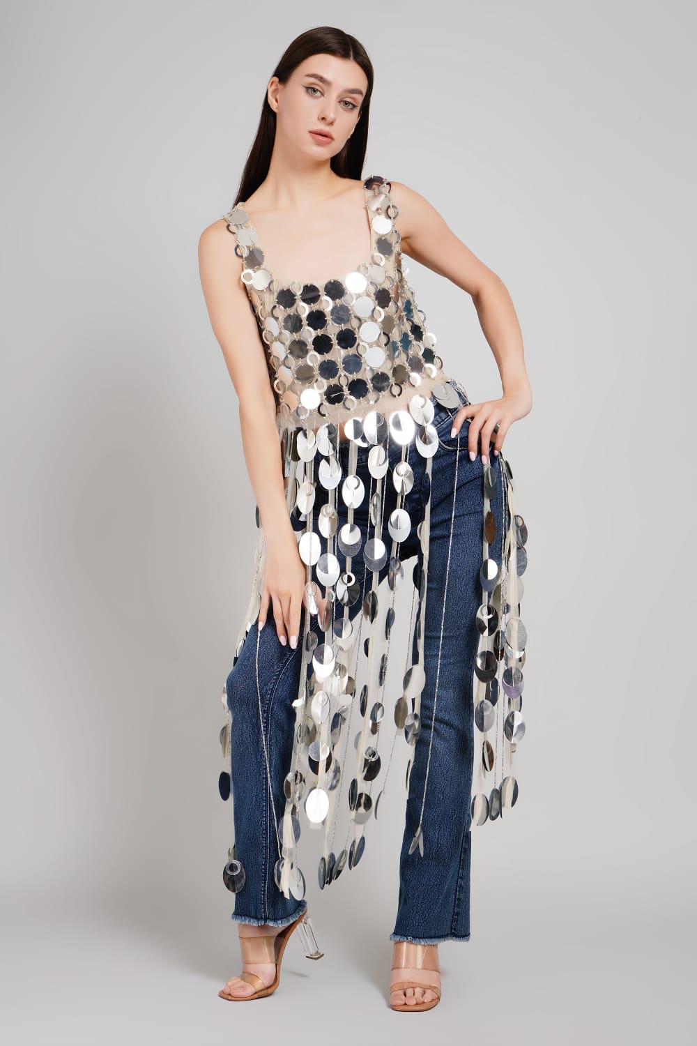 Mercury Cascade Paillette Tunic