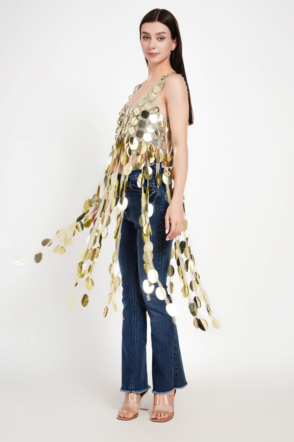 Mercury Cascade Paillette Tunic