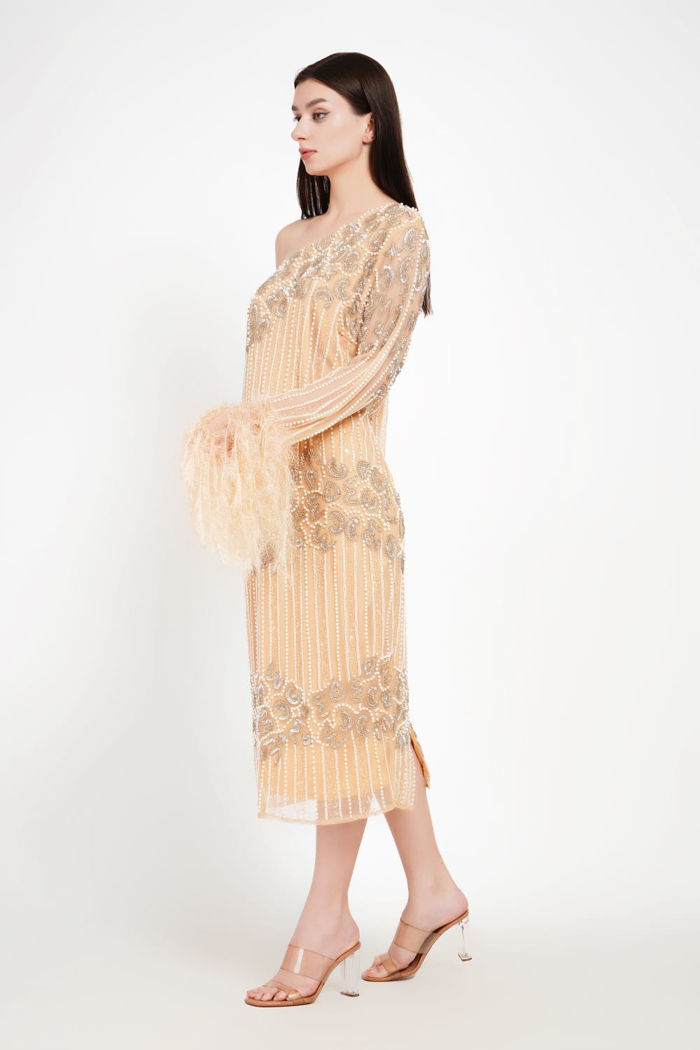 Aurelia Mini Dress with Asymmetric Design
