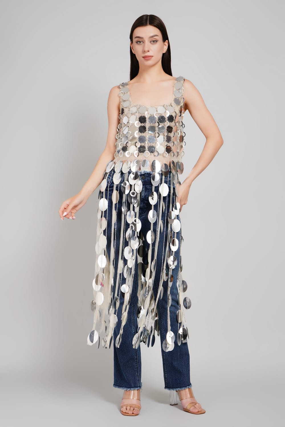 Mercury Cascade Paillette Tunic