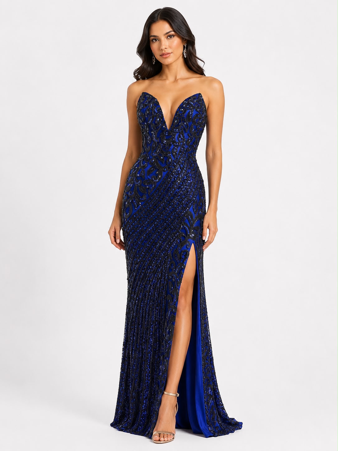 Midnight Mosaic Gown