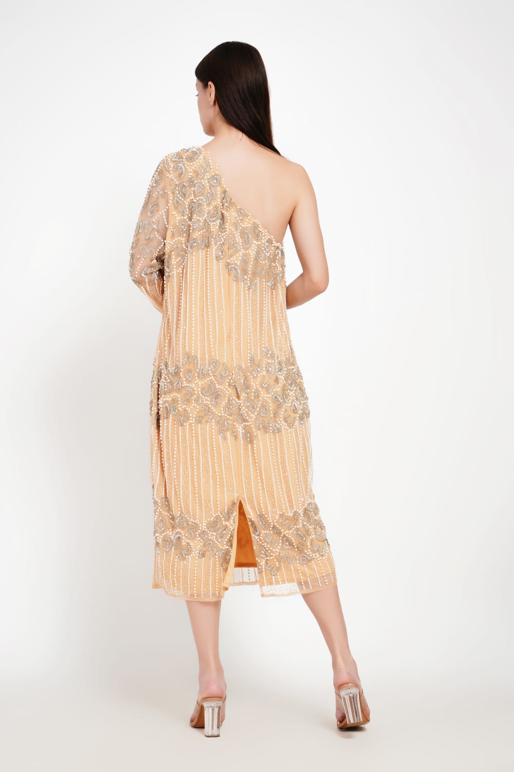Aurelia Mini Dress with Asymmetric Design